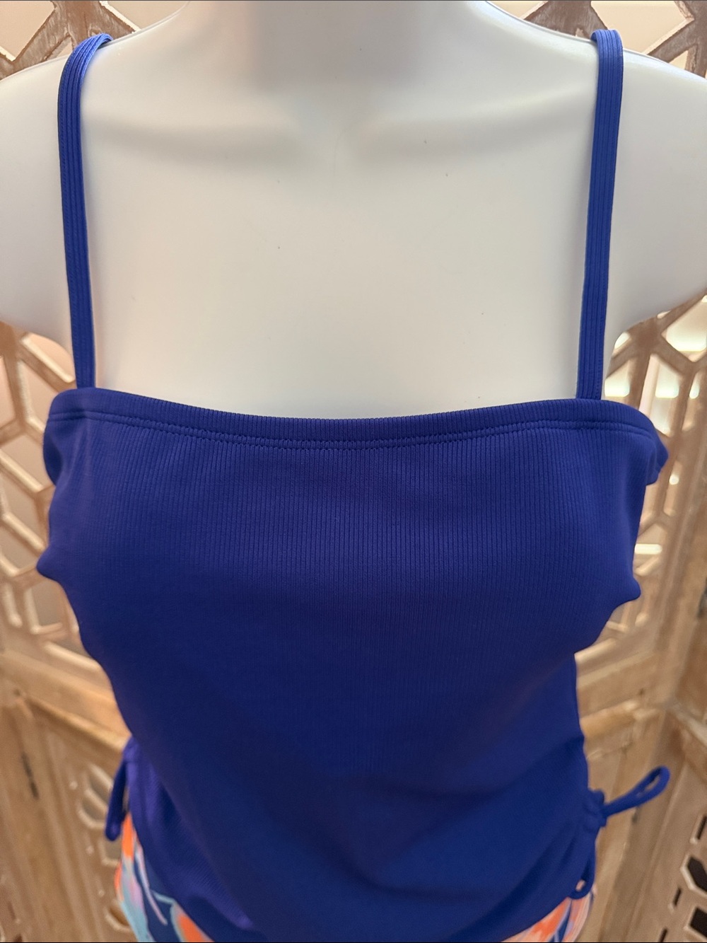 NWT Women's Cupshe 2-Piece Floral Tankini Swim Top & Swim Bottoms Set Size Med - Picture 5 of 9
